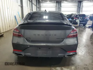 2023 Genesis G70 3.3T with VIN KMTG54TE2PU125150, listed as a Copart auction lot 47024885 with 21,529 mi miles and Salvage Title. Bid and sale history available at carsss.com. Image 6.