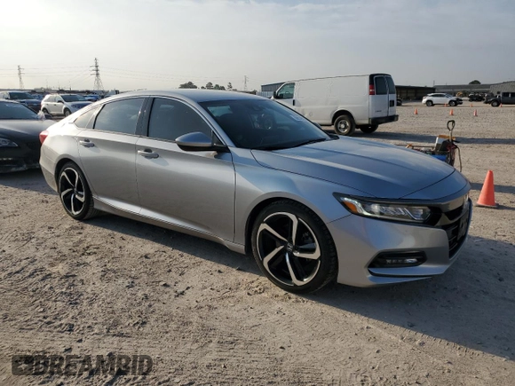 2019 Honda Accord Sport with VIN 1HGCV1F35KA046086, listed as a Copart auction lot 55539125 with 72,305 mi miles and Salvage Title. Bid and sale history available at DreamBid. Image 4.