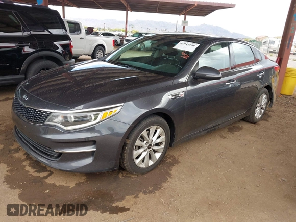 2017 Kia Optima EX with VIN 5XXGU4L36HG125627, listed as a IAAI auction lot 41949580 with 123,548 mi miles. Bid and sale history available at carsss.com. Image 17.