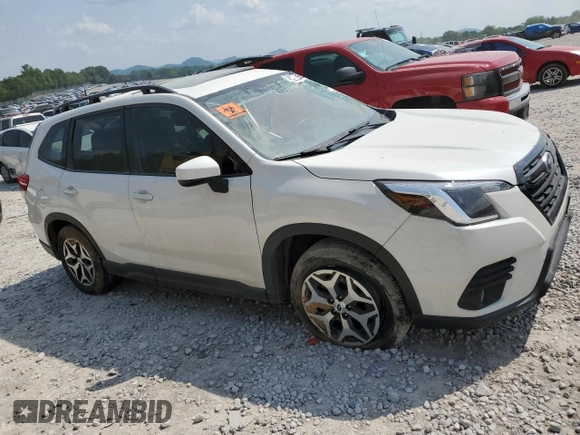 2022 Subaru Forester Premium with VIN JF2SKAEC7NH513364, listed as a Copart auction lot 58632355 with Not provided miles and Salvage title. Bid and sale history available at DreamBid. Image 4.