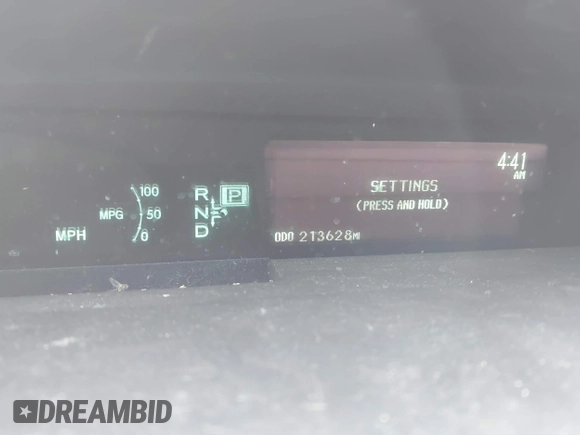 2011 Toyota Prius I with VIN JTDKN3DU8B5339040, listed as a IAAI auction lot 41729244 with 213,628 mi miles. Bid and sale history available at carsss.com. Image 7.