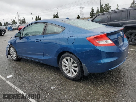 2012 Honda Civic Cpe EX-L with VIN 2HGFG3B11CH539869, listed as a Copart auction lot 48729725 with 89,909 mi miles and Salvage Title. Bid and sale history available at carsss.com. Image 2.