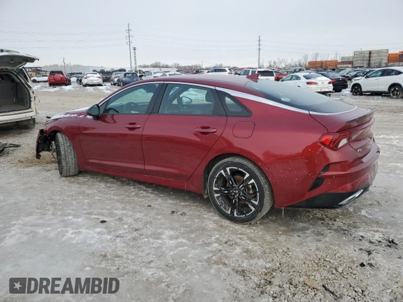 2021 Kia K5 GT-Line with VIN 5XXG64J28MG004337, listed as a Copart auction lot 45863295 with 77,897 mi miles and Salvage Title. Bid and sale history available at carsss.com. Image 2.