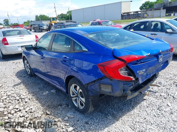 2017 Honda Civic LX with VIN 19XFC2F53HE061622, listed as a IAAI auction lot 42096381 with 86,492 mi miles and . Bid and sale history available at DreamBid. Image 3.