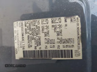 2022 Nissan Frontier SV z VIN 1N6ED1EJ3NN661336, wystawiony jako IAAI lot #42331182 z przebiegiem Nie podano mil oraz . Historia ofert i sprzedaży dostępna na DreamBid. Obrazek 9.