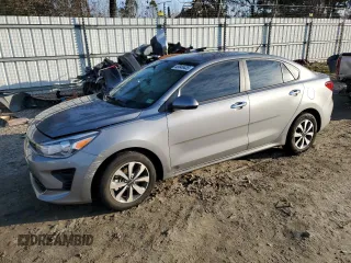 2022 Kia Rio LX with VIN 3KPA24AD6NE453853, listed as a Copart auction lot 43846435 with 38,702 mi miles and Salvage Title. Bid and sale history available at carsss.com. Image 1.
