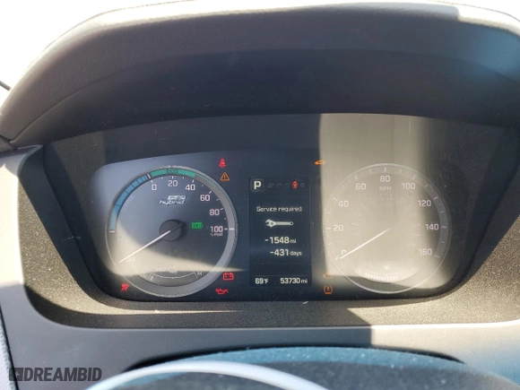 2016 Hyundai Sonata Plug-In Hybrid with VIN KMHE14L29GA031061, listed as a Copart auction lot 55126504 with 53,730 mi miles and Salvage Title. Bid and sale history available at carsss.com. Image 9.