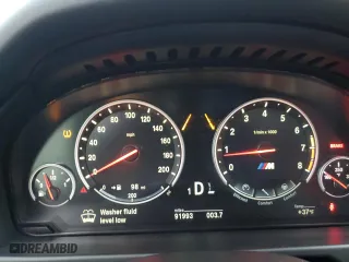 2016 BMW X5 M with VIN 5YMKT6C58G0R79357, listed as a Copart auction lot 79043573 with 91,993 mi miles. Bid and sale history available at carsss.com. Image 9.
