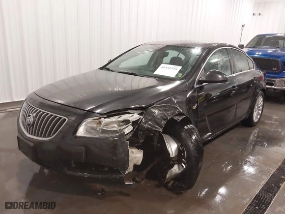 2011 Buick Regal CXL RL5 with VIN W04GT5GC3B1004859, listed as a IAAI auction lot 41531558 with 157,376 mi miles. Bid and sale history available at carsss.com. Image 6.