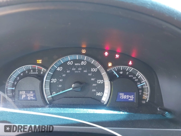 2012 Toyota Camry L with VIN 4T1BF1FK3CU141577, listed as a IAAI auction lot 42059780 with 198,946 mi miles and . Bid and sale history available at DreamBid. Image 7.