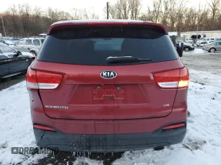 2016 Kia Sorento LX with VIN 5XYPGDA59GG142170, listed as a Copart auction lot 89199745 with 91,256 mi miles and Salvage Title. Bid and sale history available at carsss.com. Image 6.