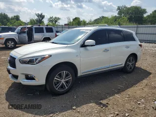 2020 Infiniti QX60 Luxe z VIN 5N1DL0MM9LC540130, wystawiony jako Copart lot #62418605 z przebiegiem 62 913 mil mil oraz Szkoda całkowita • Salvage title. Historia ofert i sprzedaży dostępna na DreamBid. Obrazek 1.