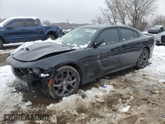2019 Dodge Charger R/T with VIN 2C3CDXCT6KH643181, listed as a Copart auction lot 44929565 with 109,377 mi miles and Salvage Title. Bid and sale history available at carsss.com. Image 1.