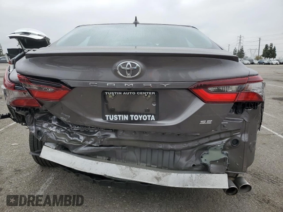 2023 Toyota Camry SE with VIN 4T1G11AK0PU095529, listed as a Copart auction lot 50646675 with 17,240 mi miles and Salvage Title. Bid and sale history available at carsss.com. Image 6.