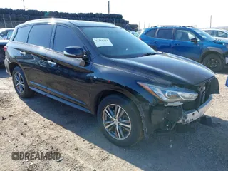2017 Infiniti QX60 with VIN 5N1DL0MM9HC511721, listed as a IAAI auction lot 41765474 with 158,679 mi miles and . Bid and sale history available at DreamBid. Image 1.