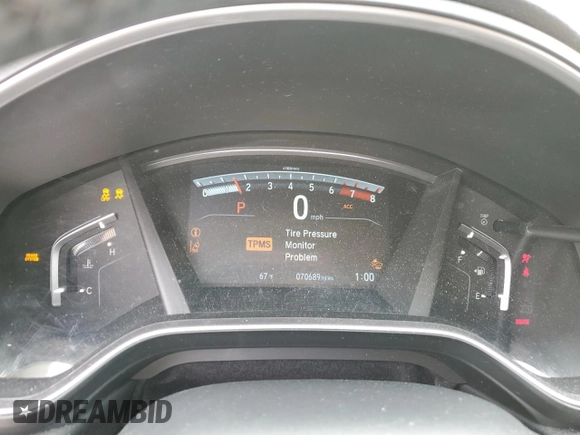 2017 Honda CR-V EX-L with VIN 5J6RW2H8XHL011099, listed as a Copart auction lot 53149895 with 70,689 mi miles and Salvage Title. Bid and sale history available at carsss.com. Image 9.