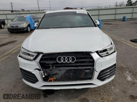 2017 Audi Q3 Prestige with VIN WA1GCCFS3HR015724, listed as a Copart auction lot 79187854 with 0 mi miles and Salvage Title. Bid and sale history available at carsss.com. Image 5.