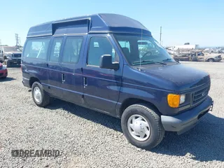 2005 Ford Econoline Cargo with VIN 1FTNE24W15HA14029, listed as a IAAI auction lot 42701720 with 73,278 mi miles and . Bid and sale history available at DreamBid. Image 1.