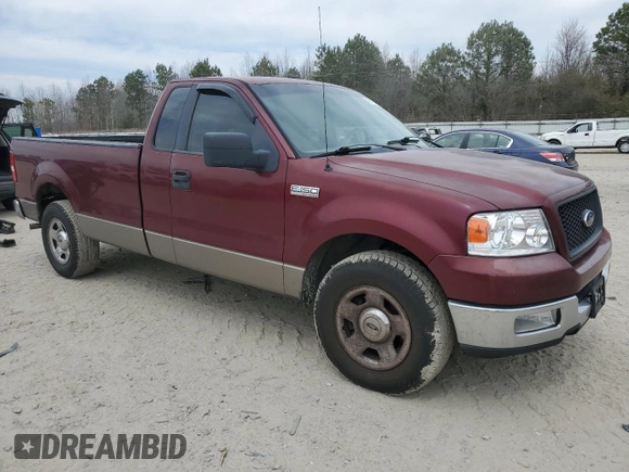 2005 Ford F-150 XL with VIN 1FTRF12W05NB05547, listed as a Copart auction lot 49312315 with 327,417 mi miles and Salvage Title. Bid and sale history available at carsss.com. Image 4.
