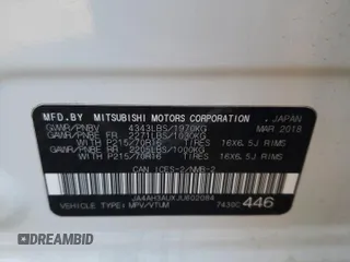 2018 Mitsubishi Outlander Sport ES z VIN JA4AH3AUXJU602084, wystawiony jako Copart lot #68704123 z przebiegiem 102 870 mil mil oraz . Historia ofert i sprzedaży dostępna na DreamBid. Obrazek 13.