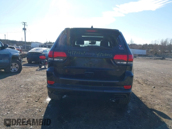 2018 Jeep Grand Cherokee Overland with VIN 1C4RJFCG1JC334098, listed as a IAAI auction lot 41708642 with 50,980 mi miles. Bid and sale history available at carsss.com. Image 16.