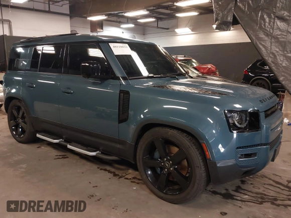2020 Land Rover Defender HSE with VIN SALE97EUXL2011086, listed as a IAAI auction lot 40110059 with 44,472 mi miles and . Bid and sale history available at DreamBid. Image 1.