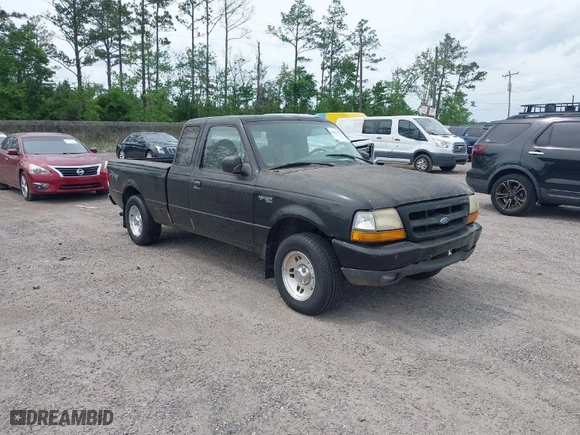 1999 Ford Ranger XL with VIN 1FTYR14V4XPAH7293, listed as a IAAI auction lot 41965378 with 149,959 mi miles. Bid and sale history available at carsss.com. Image 1.