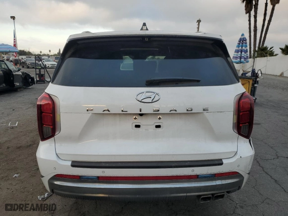 2024 Hyundai Palisade Calligraphy with VIN KM8R74GE4RU798760, listed as a Copart auction lot 85538754 with 0 mi miles and Clean Title. Bid and sale history available at carsss.com. Image 6.