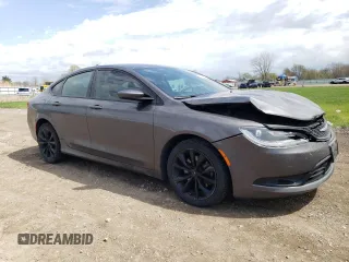 2015 Chrysler 200 S with VIN 1C3CCCDG3FN618085, listed as a Copart auction lot 53937485 with 126,686 mi miles and Salvage Title. Bid and sale history available at carsss.com. Image 4.