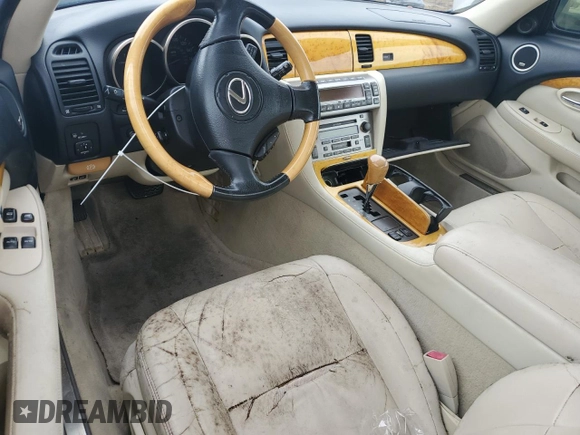 2002 Lexus SC with VIN JTHFN48Y320005577, listed as a Copart auction lot 75085314 with Not Provided miles and Non Repairable. Bid and sale history available at carsss.com. Image 8.