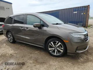 2022 Honda Odyssey Touring z VIN 5FNRL6H89NB020462, wystawiony jako Copart lot #65296455 z przebiegiem 52 058 mil mil oraz Szkoda całkowita • Salvage title. Historia ofert i sprzedaży dostępna na DreamBid. Obrazek 4.