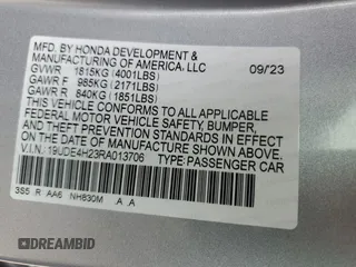 2024 Acura Integra with VIN 19UDE4H23RA013706, listed as a Copart auction lot 50566895 with 20,770 mi miles and Salvage Title. Bid and sale history available at carsss.com. Image 14.