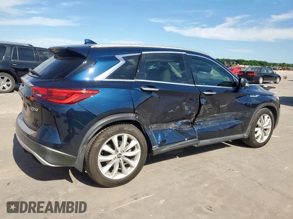 2019 Infiniti QX50 Luxe с VIN 3PCAJ5M1XKF123830, выставлен на аукционе Copart как лот 57996695 с пробегом 105 967 миль миль и Списание • Salvage title. История ставок и продаж доступна на DreamBid. Изображение 3.