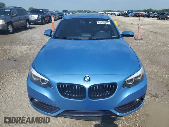 2018 BMW 2 Series 230i xDrive with VIN WBA2J3C56JVA49979, listed as a Copart auction lot 62429544 with 46,541 mi miles and Salvage title. Bid and sale history available at DreamBid. Image 5.