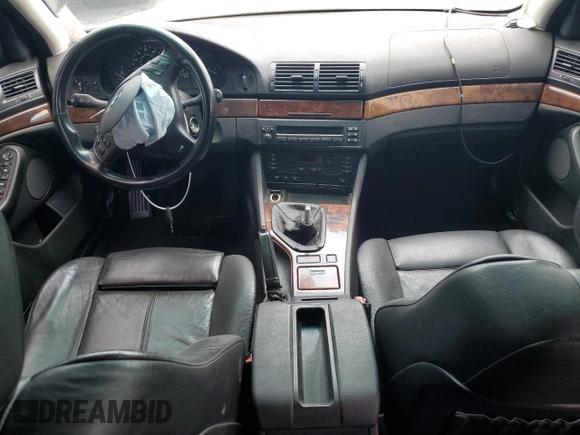 2002 BMW 5 Series 540i with VIN WBADN53412GF70808, listed as a Copart auction lot 69833574 with 193,044 mi miles and Salvage Title. Bid and sale history available at carsss.com. Image 8.