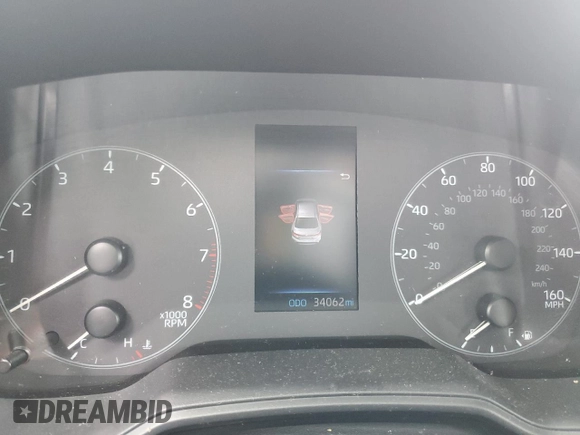 2024 Toyota Corolla LE with VIN 5YFB4MDE7RP130015, listed as a Copart auction lot 56110895 with 34,062 mi miles and Salvage title. Bid and sale history available at DreamBid. Image 9.