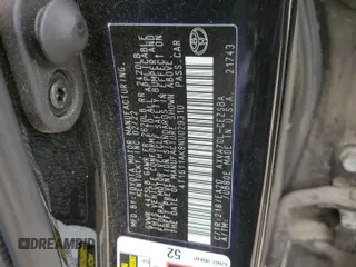 2022 Toyota Camry SE with VIN 4T1G11AK8NU029310, listed as a Copart auction lot 86824594 with 95,856 mi miles and Salvage Title. Bid and sale history available at carsss.com. Image 12.