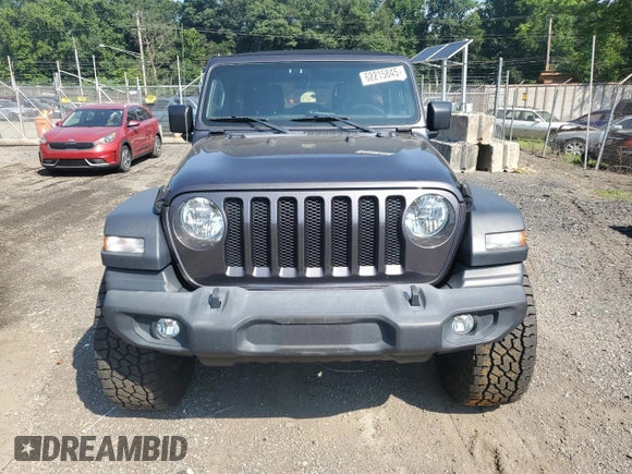 2018 Jeep Wrangler Unlimited Sport with VIN 1C4HJXDG4JW120883, listed as a Copart auction lot 62215845 with 58,632 mi miles and Salvage title. Bid and sale history available at DreamBid. Image 5.