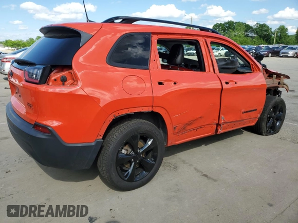 2021 Jeep Cherokee Altitude with VIN 1C4PJLLB0MD120101, listed as a Copart auction lot 57045855 with 61,377 mi miles and Salvage title. Bid and sale history available at DreamBid. Image 3.