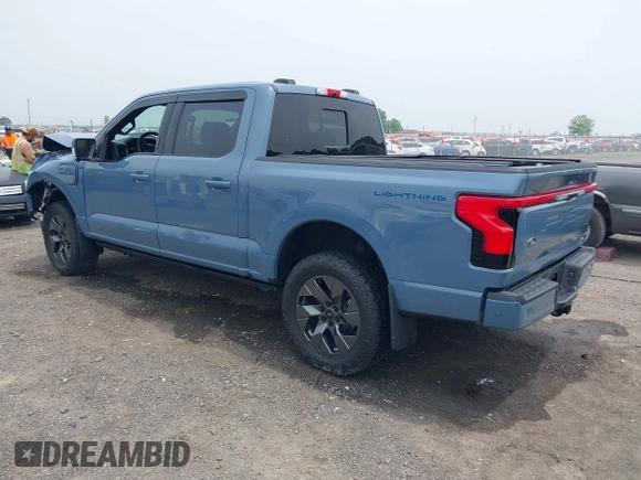 2023 Ford F-150 Lightning Pro with VIN 1FT6W1EVXPWG53591, listed as a IAAI auction lot 42249385 with 17,892 mi miles and . Bid and sale history available at DreamBid. Image 3.