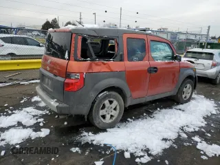 2004 Honda Element EX with VIN 5J6YH27654L034760, listed as a Copart auction lot 46329145 with 207,787 mi miles and Salvage Title. Bid and sale history available at DreamBid. Image 3.