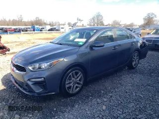 2019 Kia Forte EX with VIN 3KPF54AD0KE029349, listed as a Copart auction lot 47990745 with 56,149 mi miles and Salvage Title. Bid and sale history available at carsss.com. Image 1.
