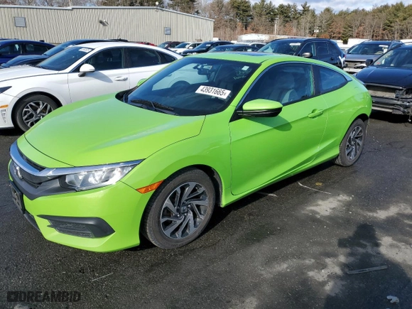 2017 Honda Civic Coupe LX-P with VIN 2HGFC4B09HH310243, listed as a Copart auction lot 43931665 with 102,663 mi miles and Salvage Title. Bid and sale history available at carsss.com. Image 1.