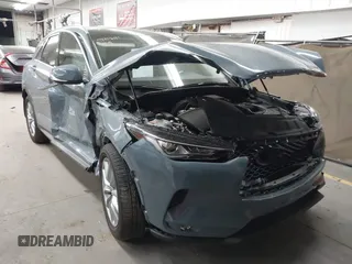 2022 Infiniti QX50 Essential with VIN 3PCAJ5CB6NF121488, listed as a IAAI auction lot 42043828 with 17,762 mi miles and . Bid and sale history available at DreamBid. Image 1.