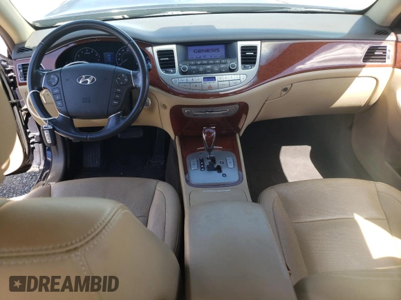 2013 Hyundai Genesis 3.8L with VIN KMHGC4DDXDU235932, listed as a Copart auction lot 57728705 with 140,778 mi miles and Salvage title. Bid and sale history available at DreamBid. Image 8.