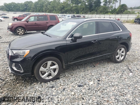 2020 Audi Q3 Premium with VIN WA1AECF35L1088335, listed as a Copart auction lot 65602815 with 53,926 mi miles and Salvage title. Bid and sale history available at DreamBid. Image 1.