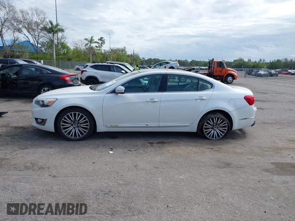 2015 Kia Cadenza Premium with VIN KNALN4D79F5178379, listed as a IAAI auction lot 41594983 with 56,205 mi miles. Bid and sale history available at carsss.com. Image 14.