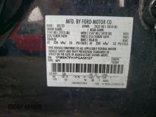 2023 Ford Explorer Limited z VIN 1FMSK7FH1PGA58107, wystawiony jako Copart lot #60168145 z przebiegiem 43 349 mil mil oraz Czysty tytuł • Clean title. Historia ofert i sprzedaży dostępna na DreamBid. Obrazek 12.