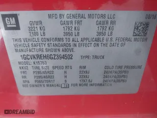 2016 Chevrolet Silverado 1500 LT with VIN 1GCVKREH6GZ394502, listed as a IAAI auction lot 41362411 with 152,344 mi miles. Bid and sale history available at carsss.com. Image 9.