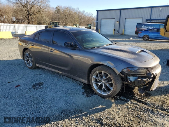 2021 Dodge Charger GT with VIN 2C3CDXHG4MH598336, listed as a Copart auction lot 88489745 with 39,106 mi miles and Salvage Title. Bid and sale history available at DreamBid. Image 4.